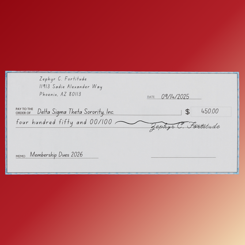 dues check